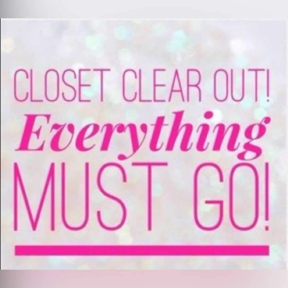 Closet clear out until midnight! Make me an offer!